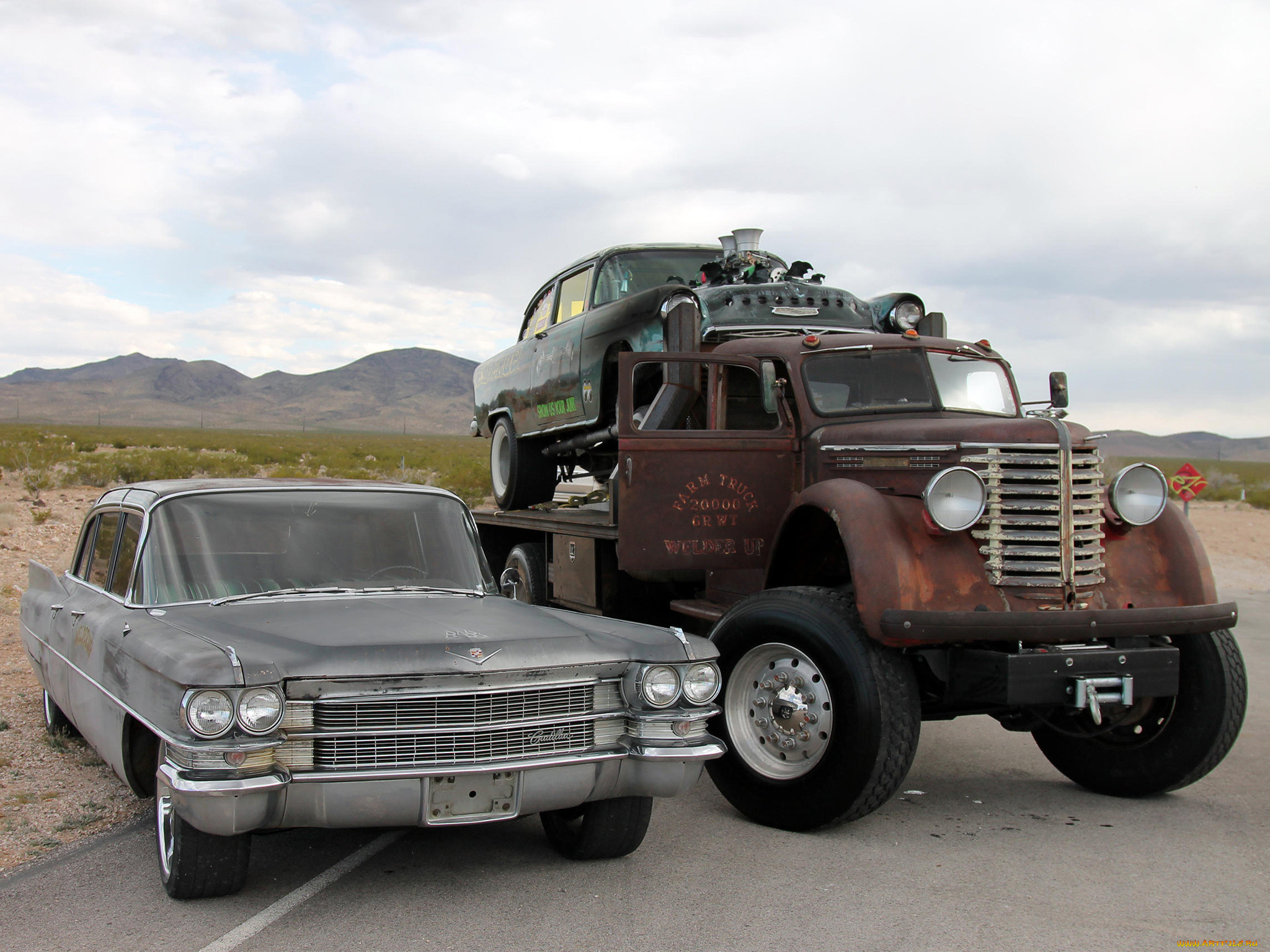 ,    , junky, truck, chevrolet, cadillac